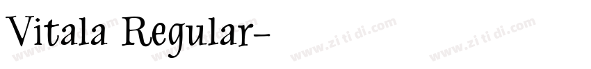 Vitala Regular字体转换